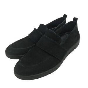 Ecco Bella Nubuck Loafers Size EU 40 US 9-9.5 Black Leather Slip On Oxford Shoes